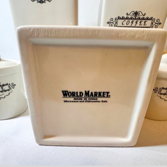 Ceramic 5 Piece Kitchen Canister Set - Picture 4 of 4